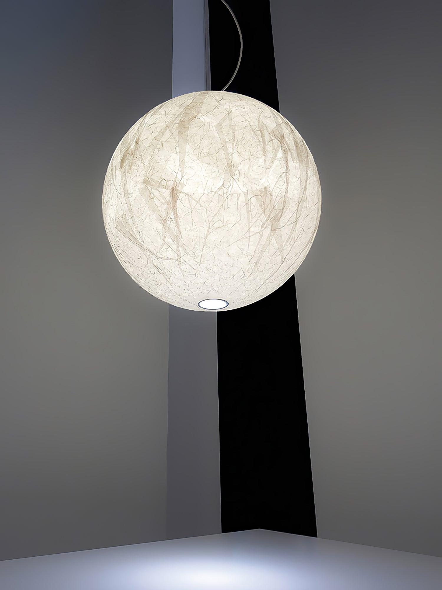 Globe Lampe Suspendue Minimaliste en Soie - Neutralighting