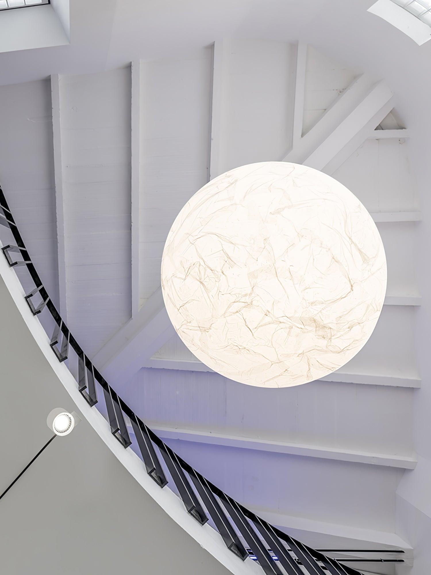 Globe Lampe Suspendue Minimaliste en Soie - Neutralighting
