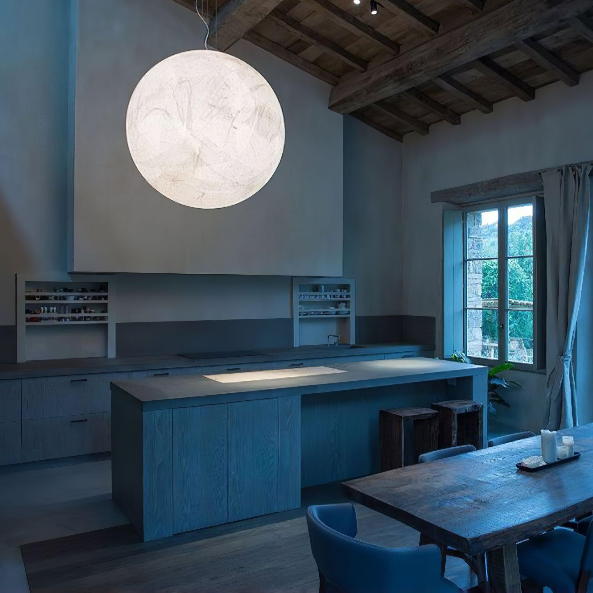 Globe Lampe Suspendue Minimaliste en Soie - Neutralighting