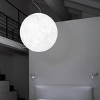 Globe Lampe Suspendue Minimaliste en Soie - Neutralighting
