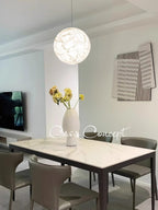 Globe Lampe Suspendue Minimaliste en Soie - Neutralighting