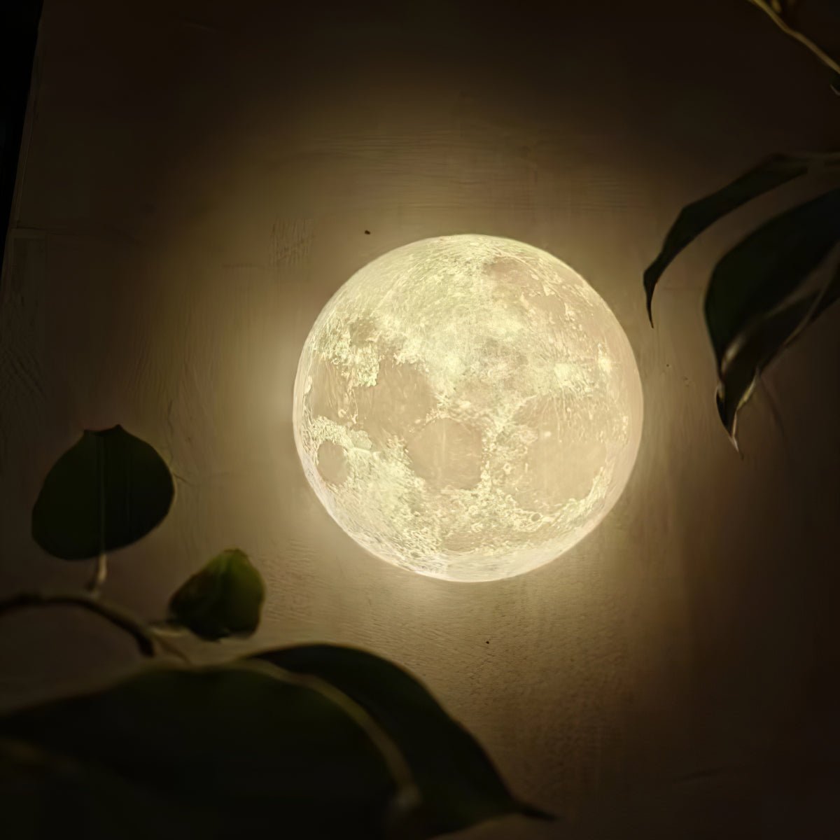 Olsolan Applique Murale 3D en Plastique Art Nordique Lune - Neutralighting