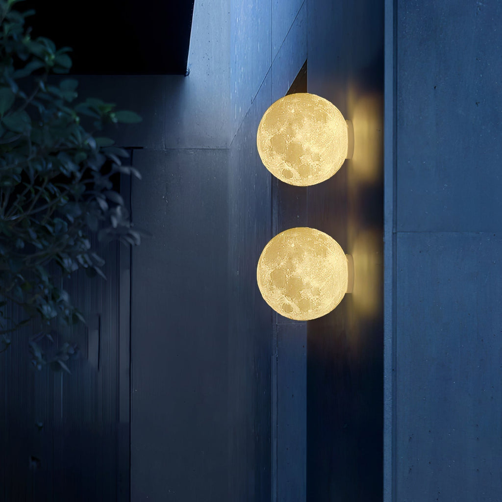 Olsolan Applique Murale 3D en Plastique Art Nordique Lune - Neutralighting