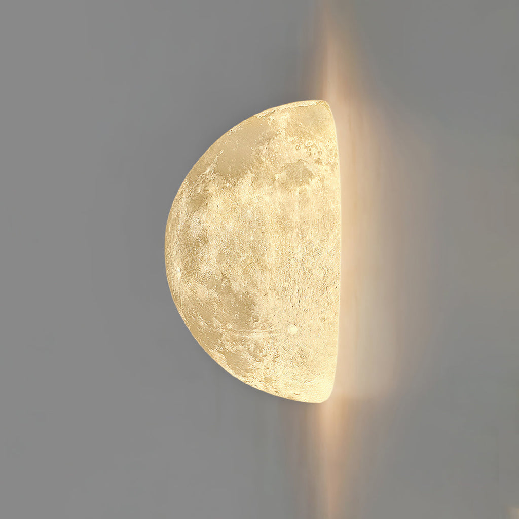 Olsolan Applique Murale 3D en Plastique Art Nordique Lune - Neutralighting