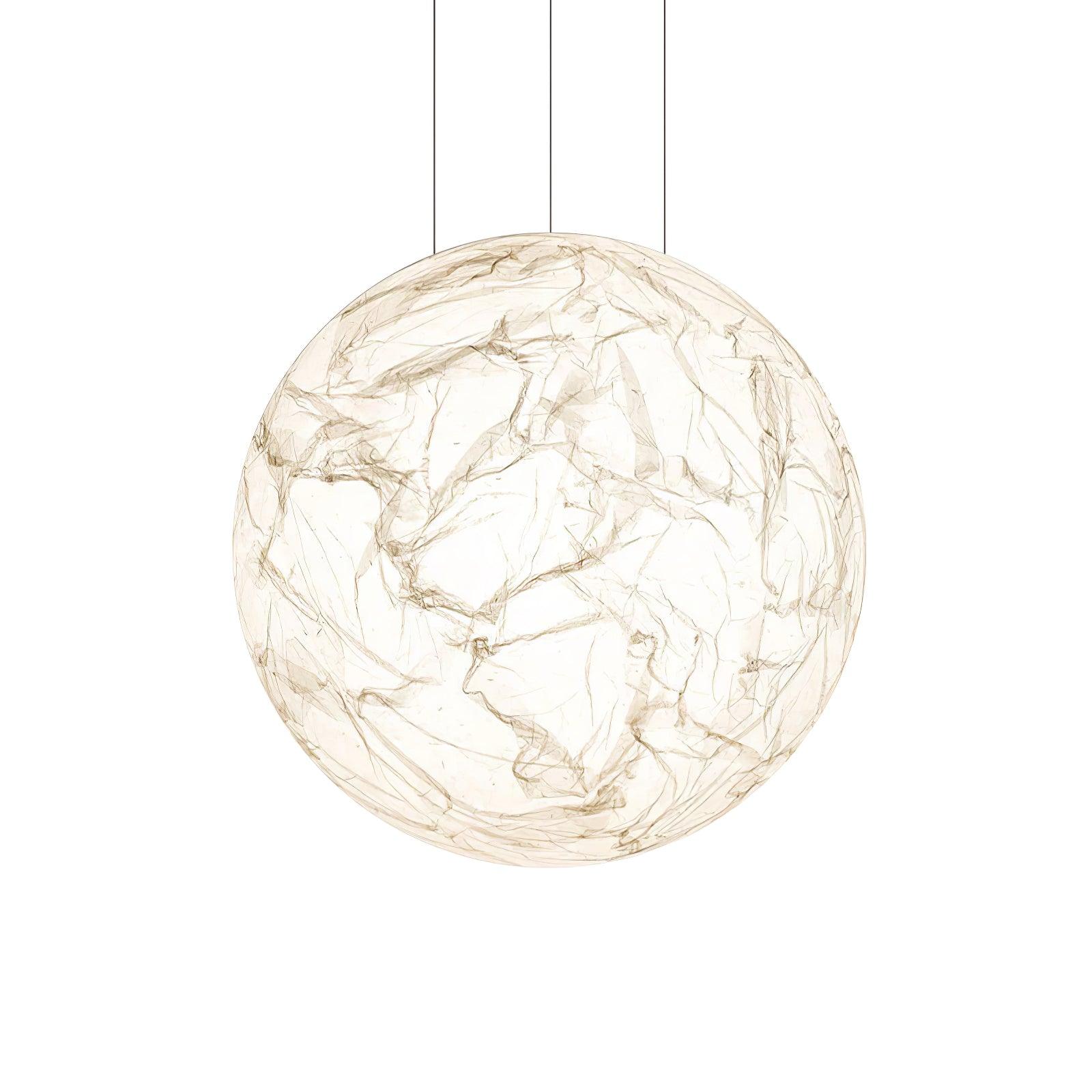 Globe Lampe Suspendue Minimaliste en Soie - Neutralighting