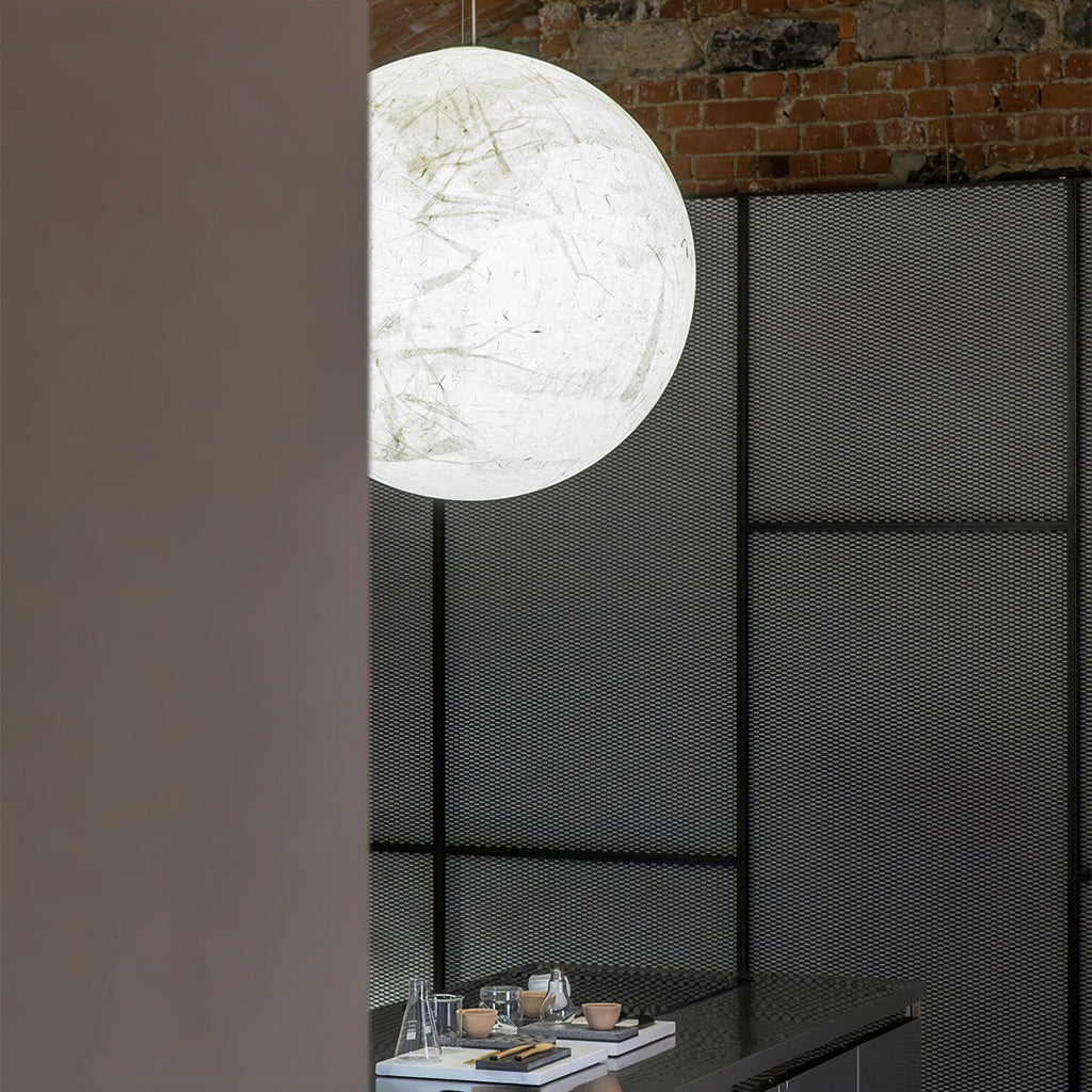 Globe Lampe Suspendue Minimaliste en Soie - Neutralighting