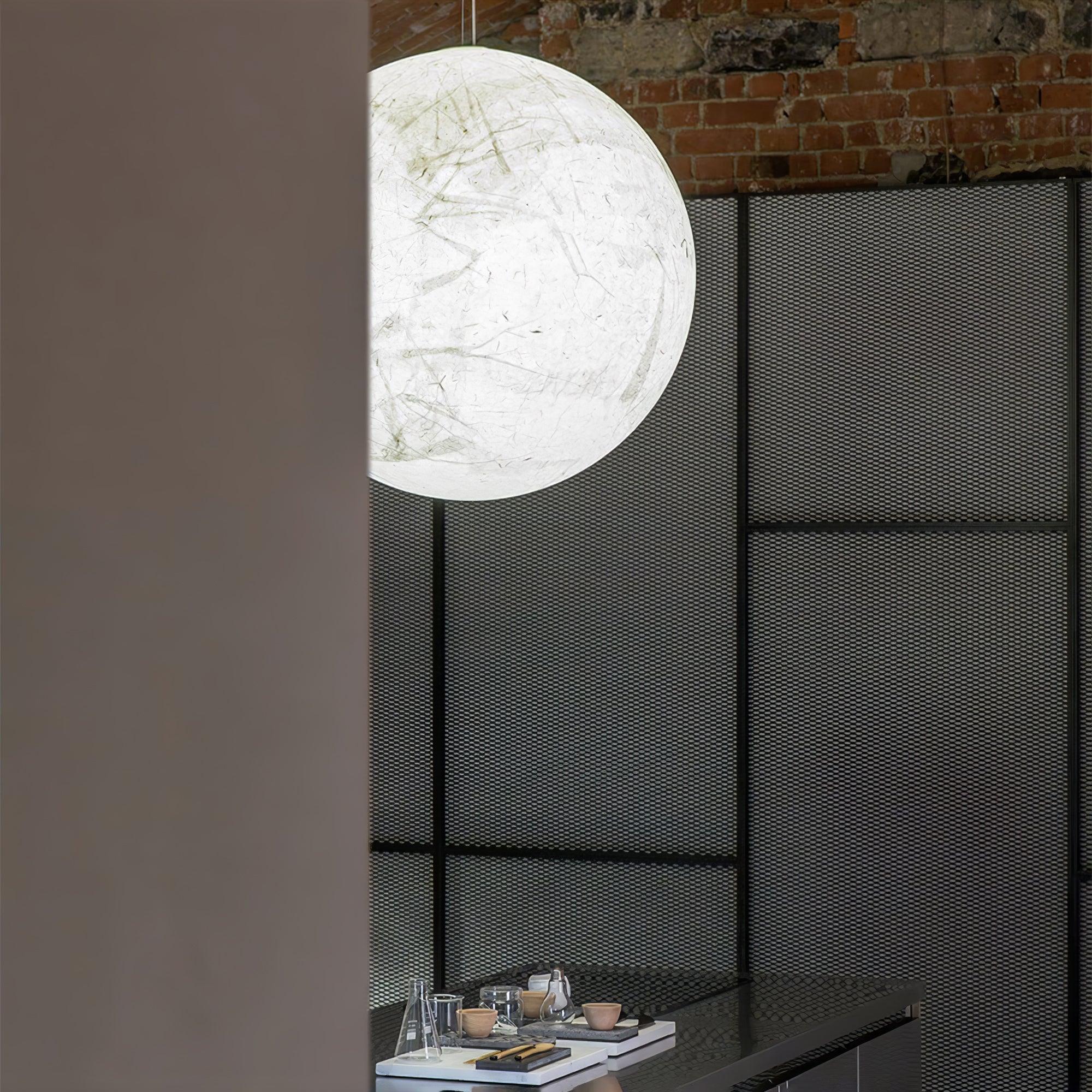 Globe Lampe Suspendue Minimaliste en Soie - Neutralighting