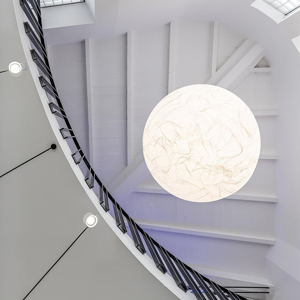 Globe Lampe Suspendue Minimaliste en Soie - Neutralighting