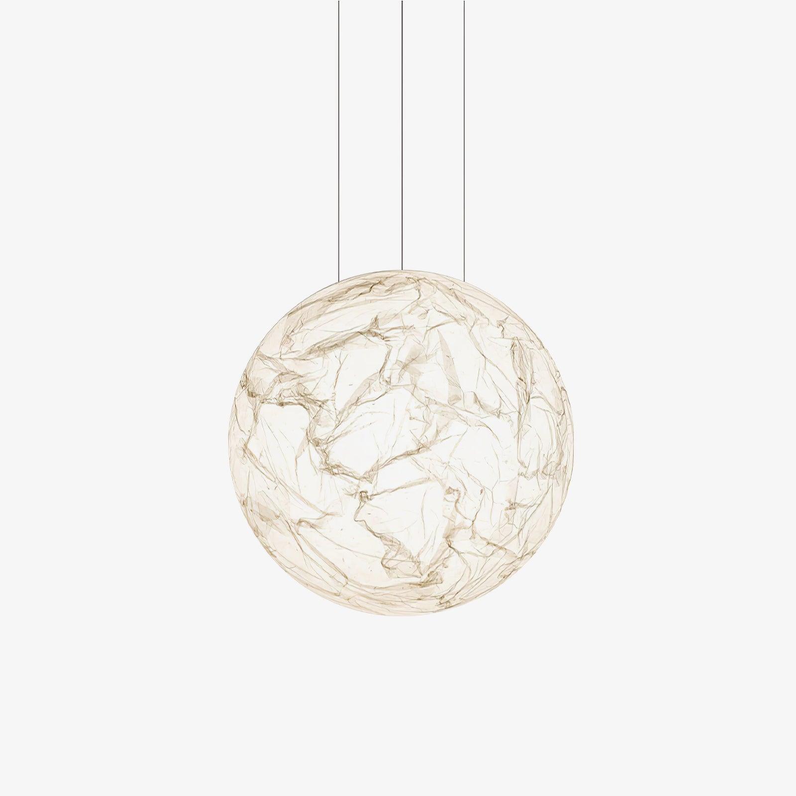 Globe Lampe Suspendue Minimaliste en Soie - Neutralighting