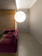 Globe Lampe Suspendue Minimaliste en Soie - Neutralighting