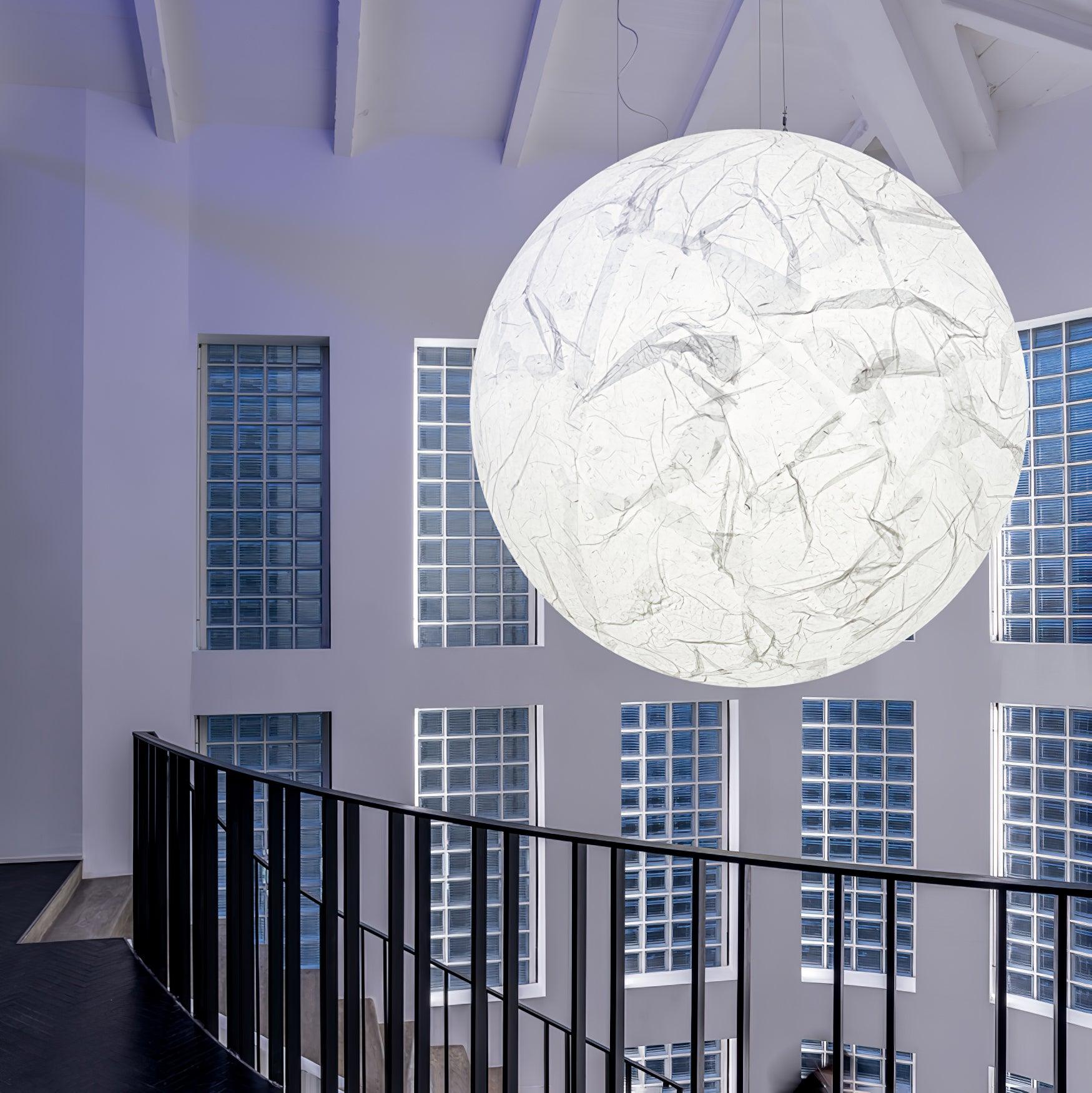 Globe Lampe Suspendue Minimaliste en Soie - Neutralighting