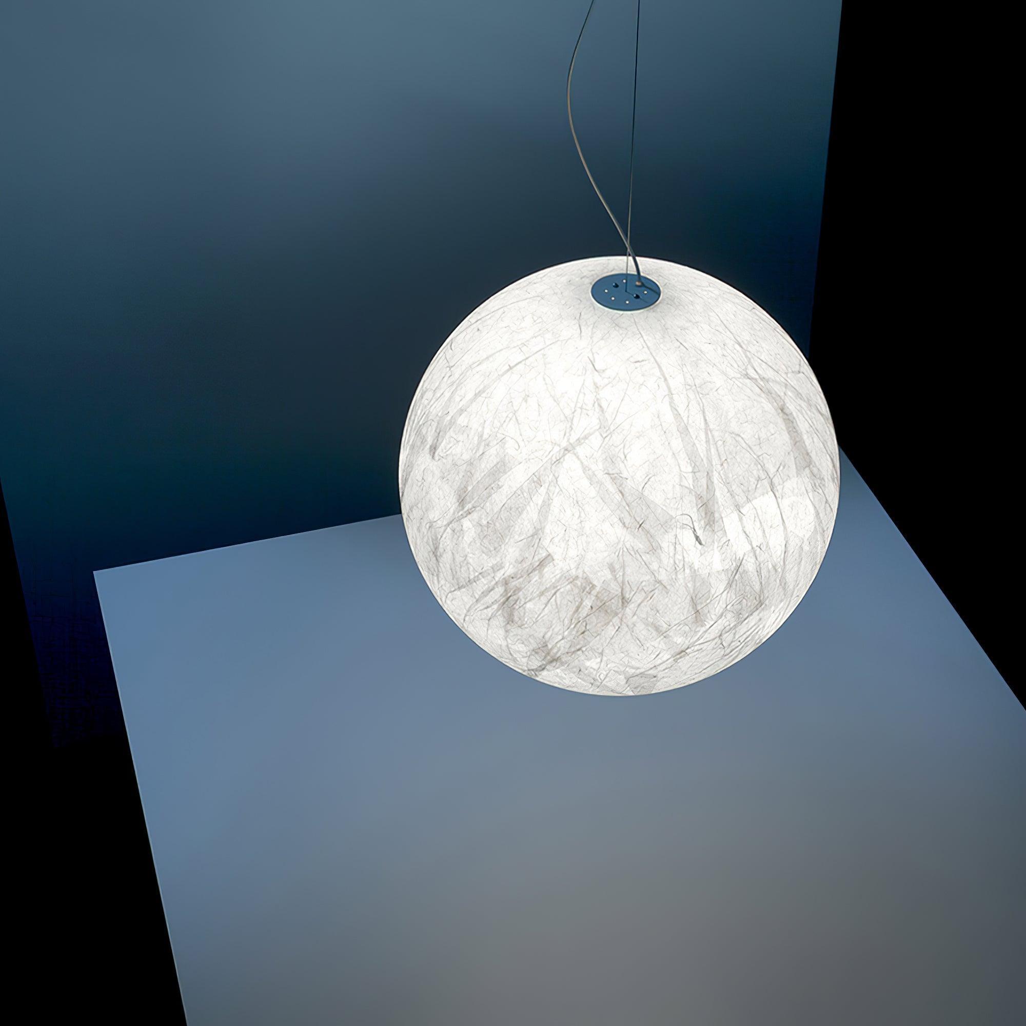 Globe Lampe Suspendue Minimaliste en Soie - Neutralighting