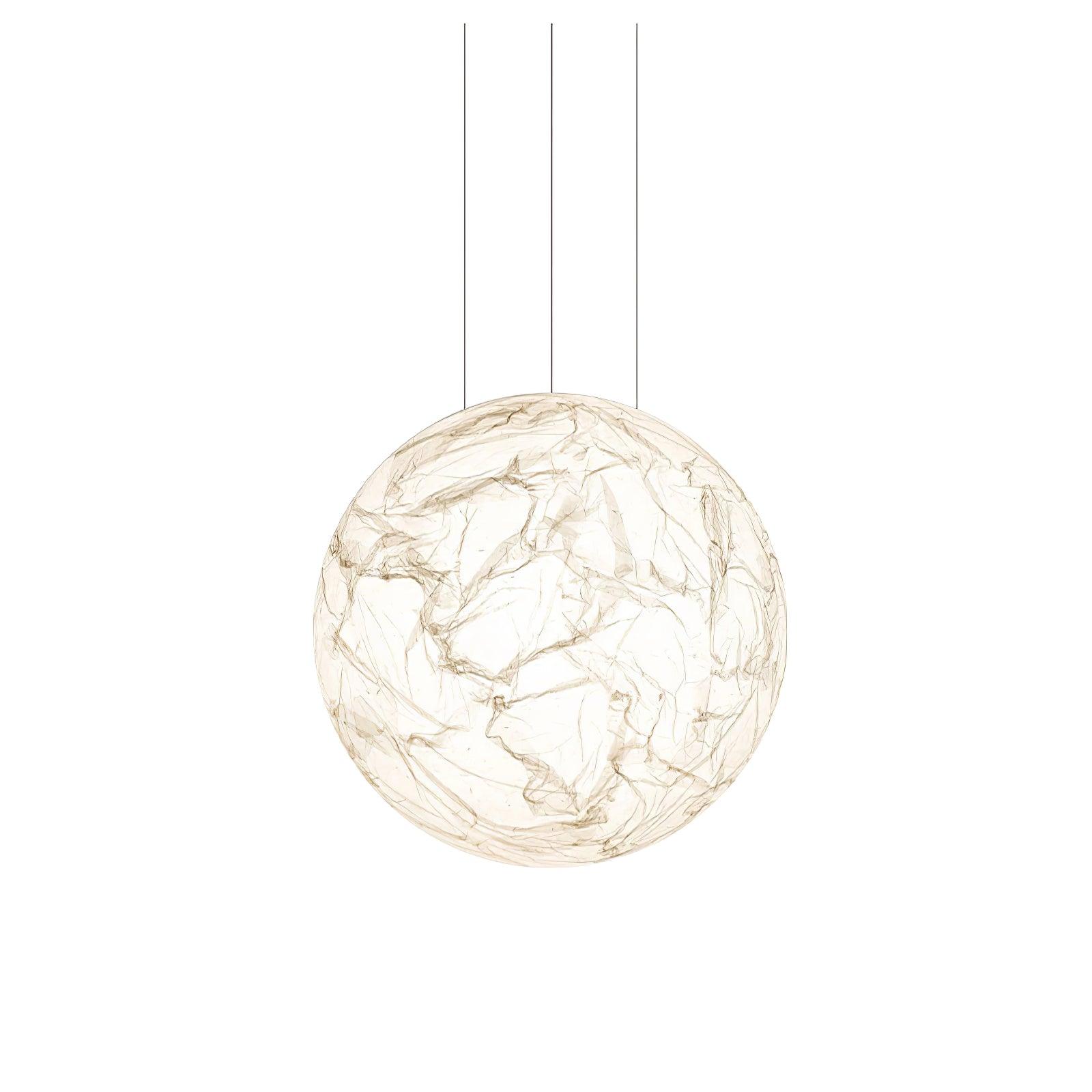 Globe Lampe Suspendue Minimaliste en Soie - Neutralighting