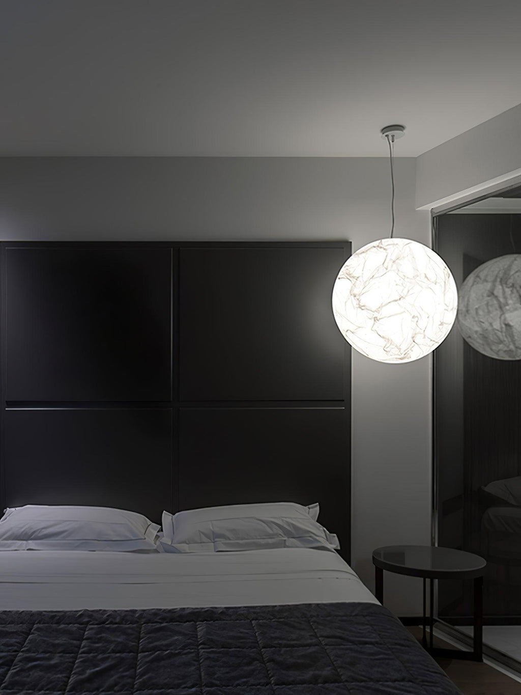 Globe Lampe Suspendue Minimaliste en Soie - Neutralighting
