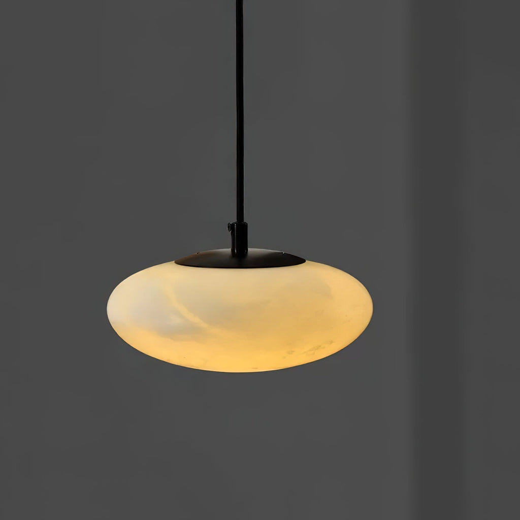 Cuthean Lampe Suspendue En Laiton Et Albâtre Minimaliste Moderne - Neutralighting