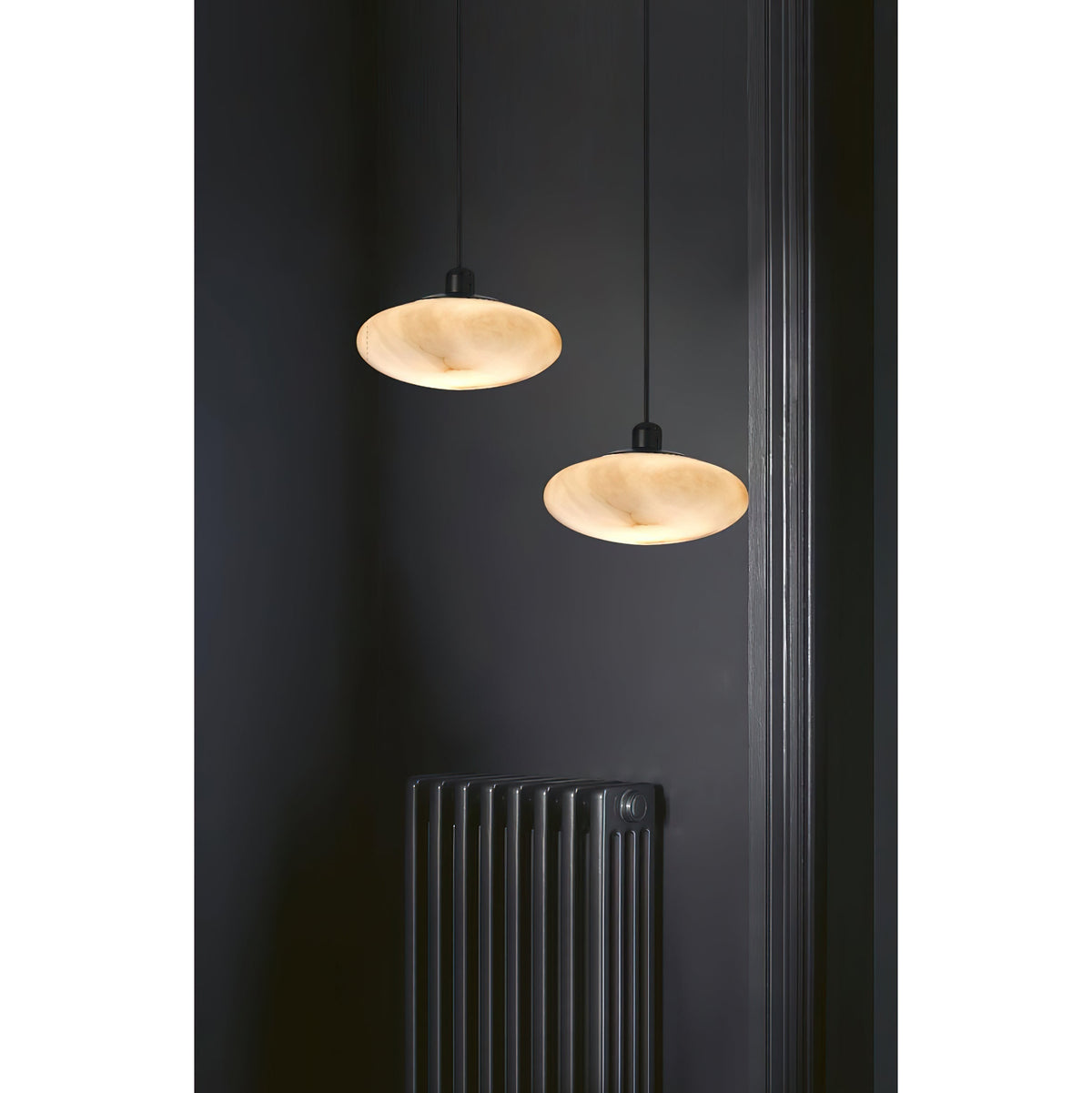 Cuthean Lampe Suspendue En Laiton Et Albâtre Minimaliste Moderne - Neutralighting
