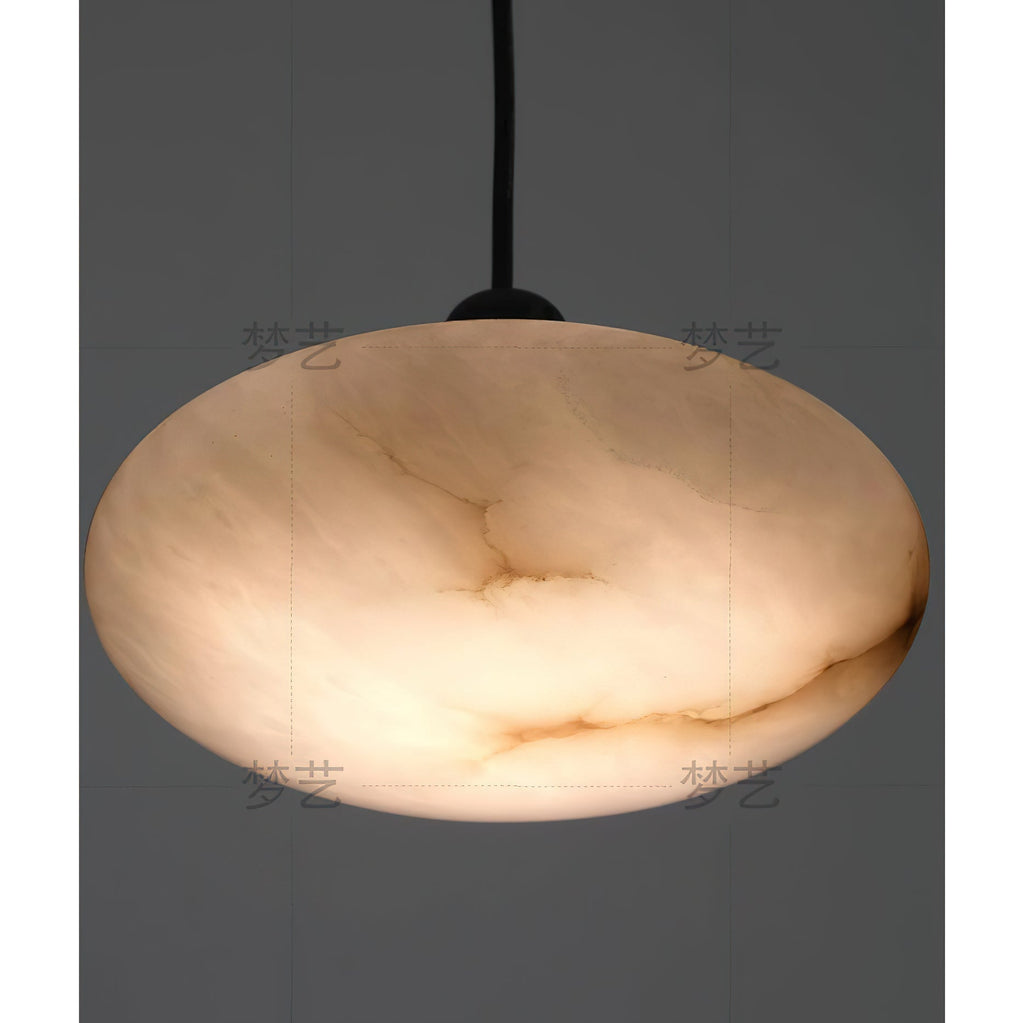 Cuthean Lampe Suspendue En Laiton Et Albâtre Minimaliste Moderne - Neutralighting