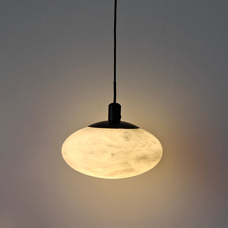 Cuthean Lampe Suspendue En Laiton Et Albâtre Minimaliste Moderne - Neutralighting