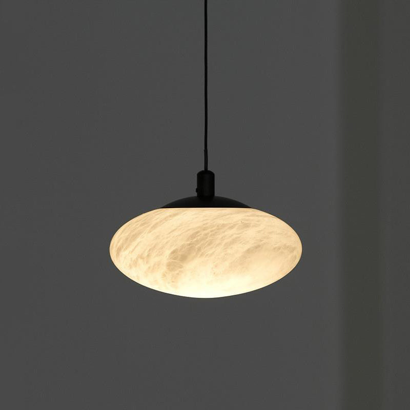 Cuthean Lampe Suspendue En Laiton Et Albâtre Minimaliste Moderne - Neutralighting