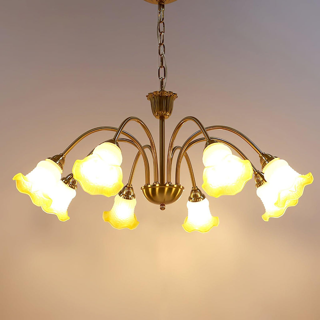 Diane Vintage Glass Chandelier - Neutralighting