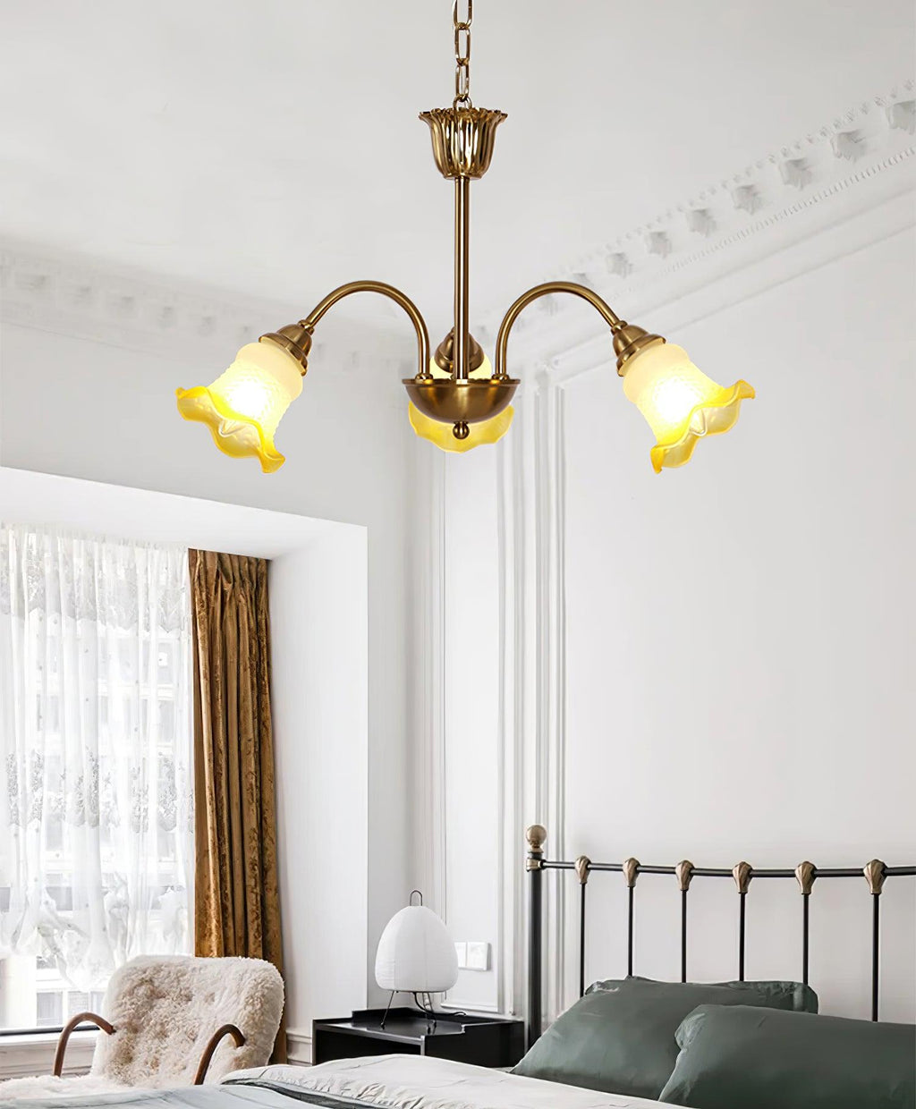 Diane Vintage Glass Chandelier - Neutralighting