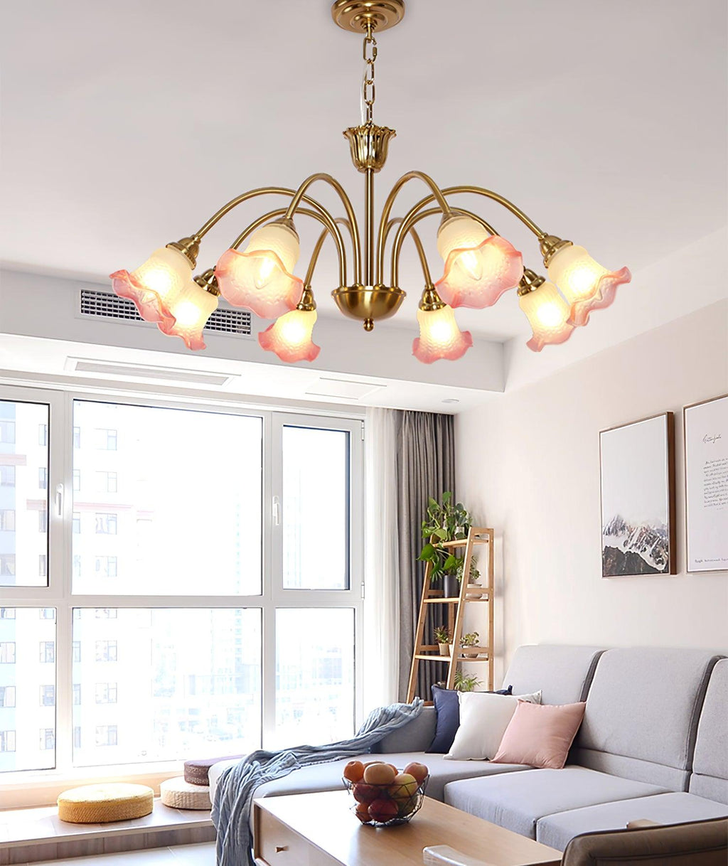 Diane Vintage Glass Chandelier - Neutralighting