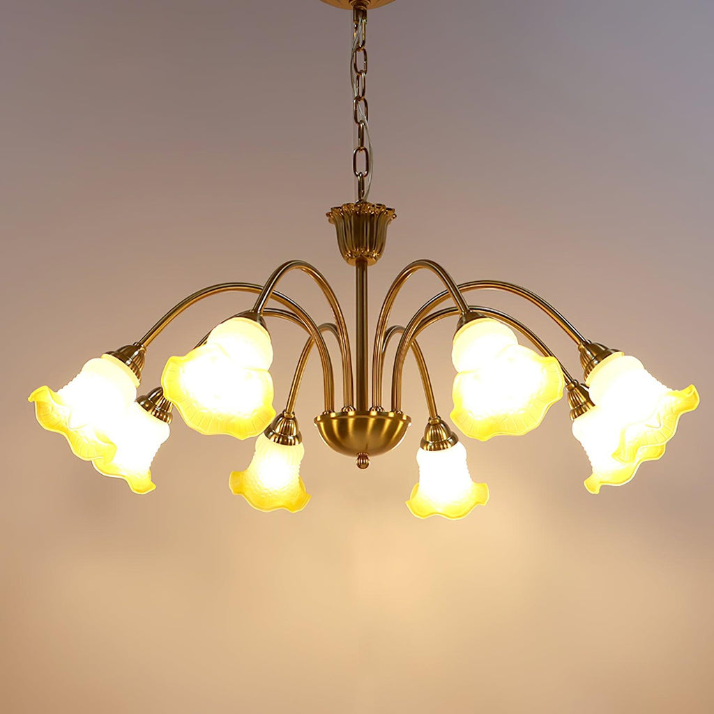 Diane Vintage Glass Chandelier - Neutralighting