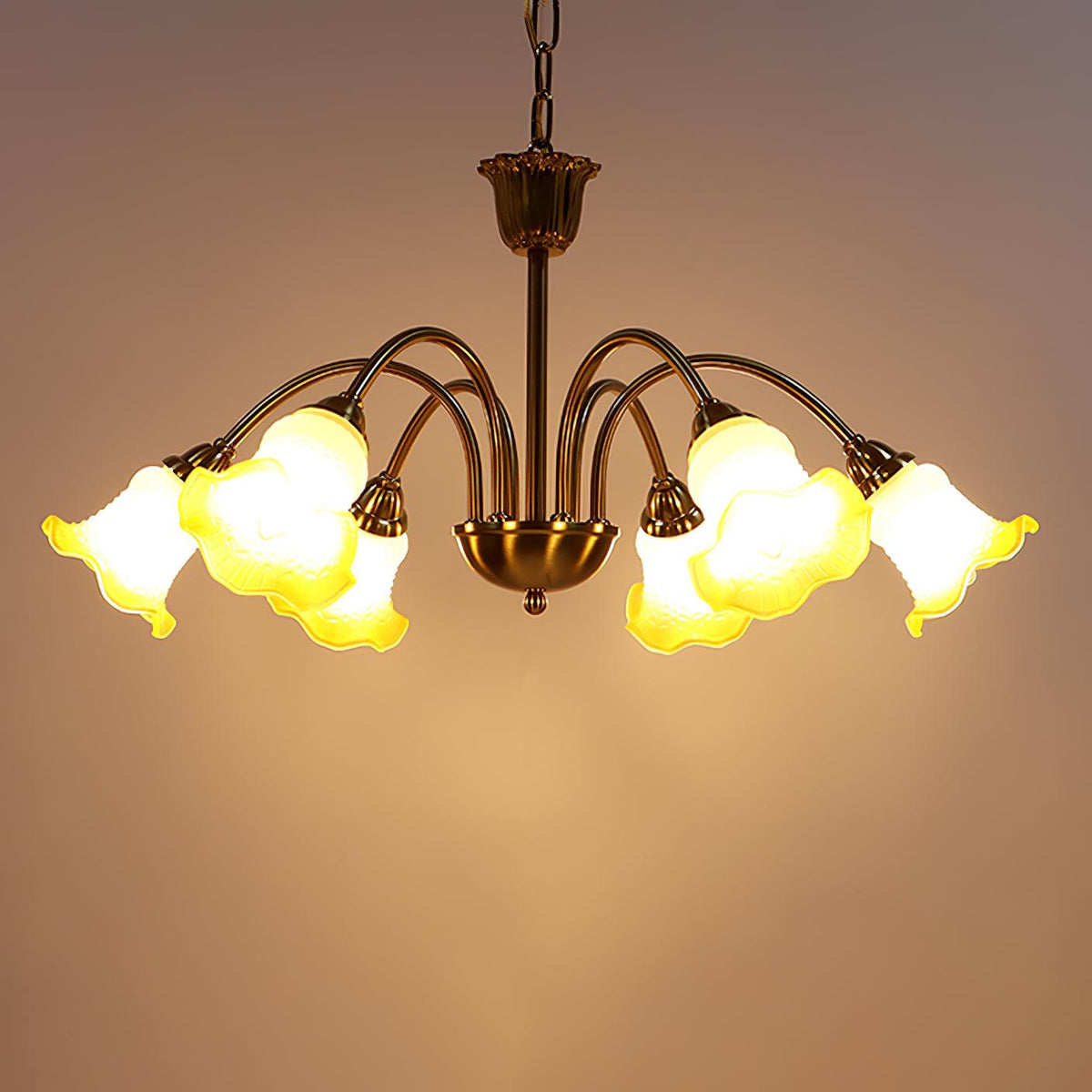 Diane Vintage Glass Chandelier - Neutralighting
