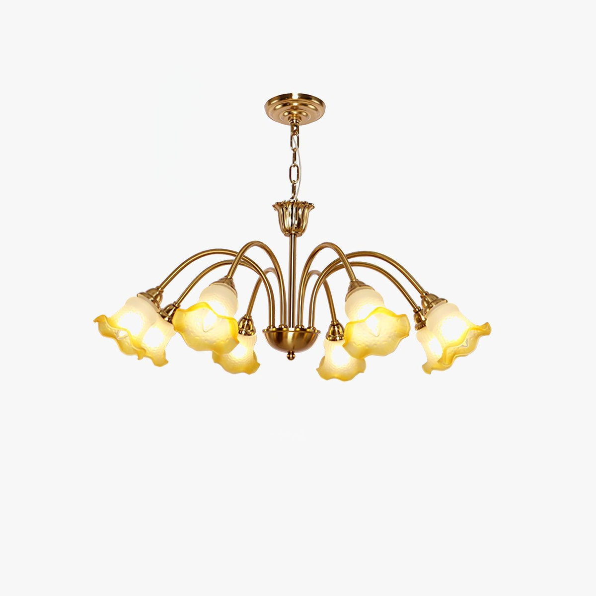 Diane Vintage Glass Chandelier - Neutralighting