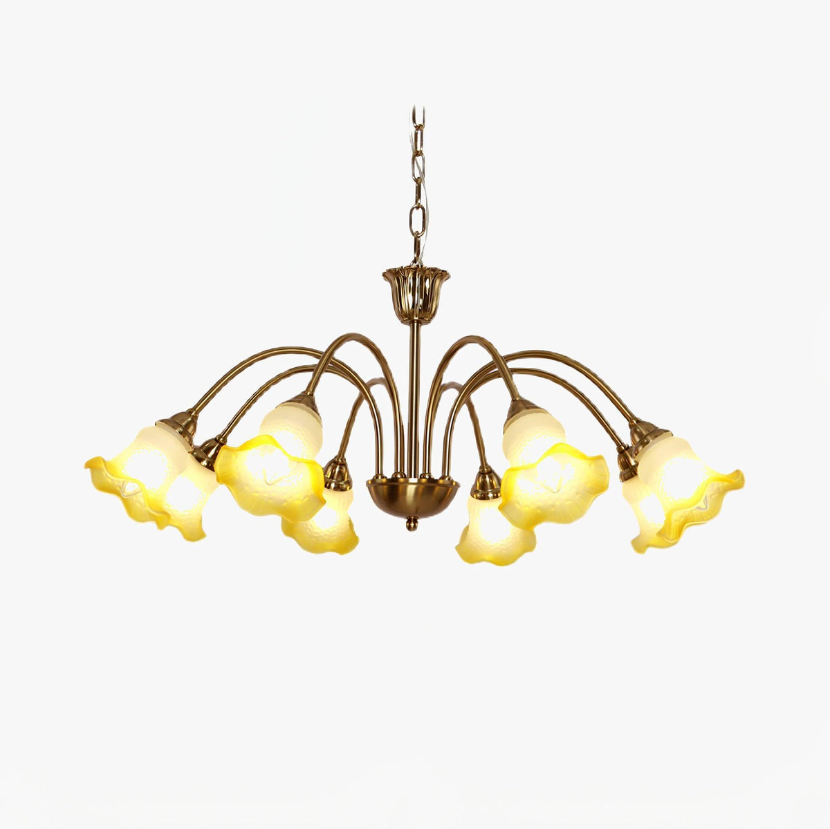 Diane Vintage Glass Chandelier - Neutralighting