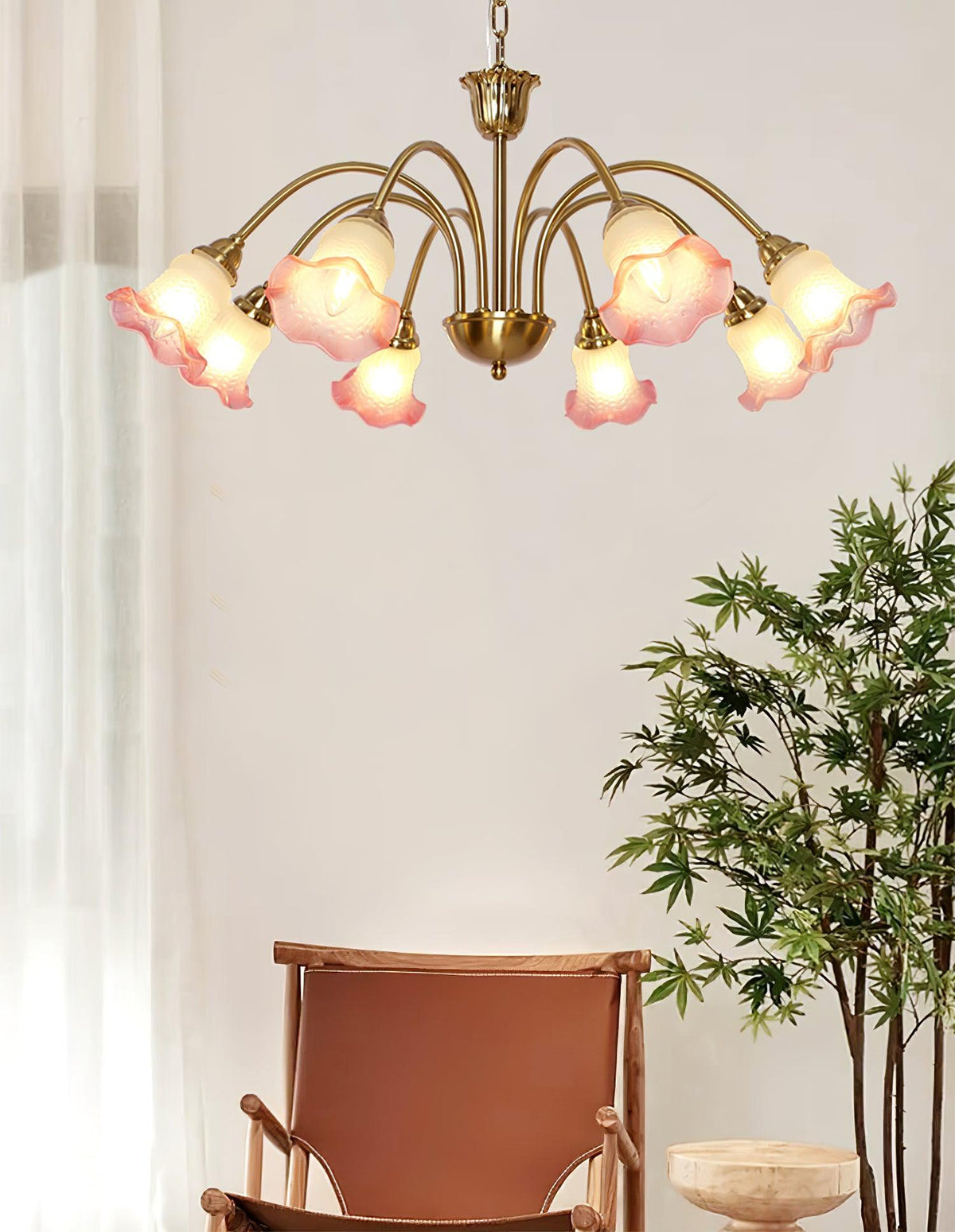Diane Vintage Glass Chandelier - Neutralighting