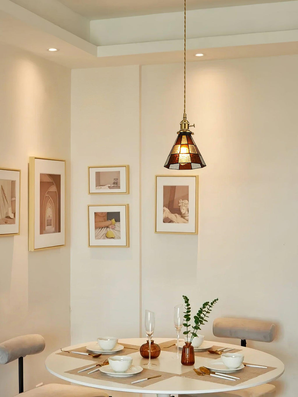 Solviace Suspension Luxueuse en Laiton - Neutralighting