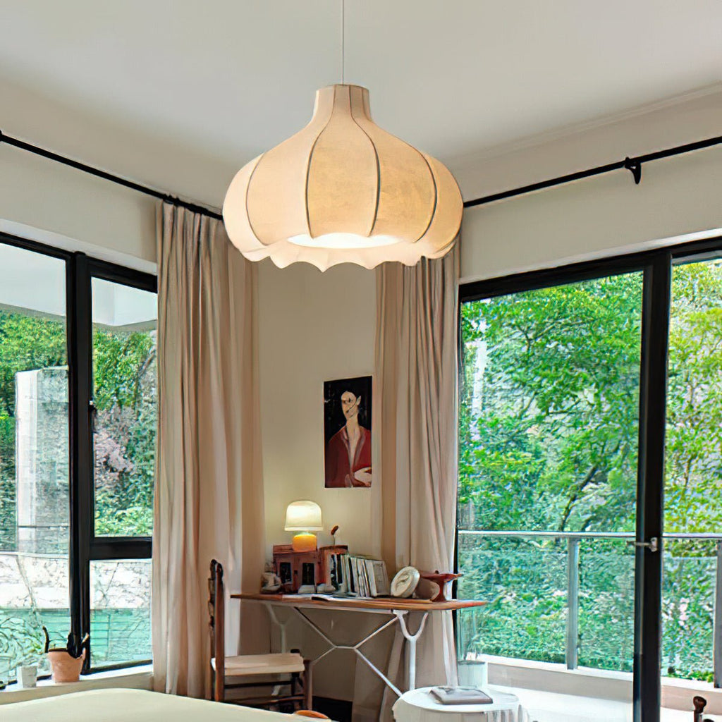 Zinnia Suspension en Tissu Vintage - Neutralighting