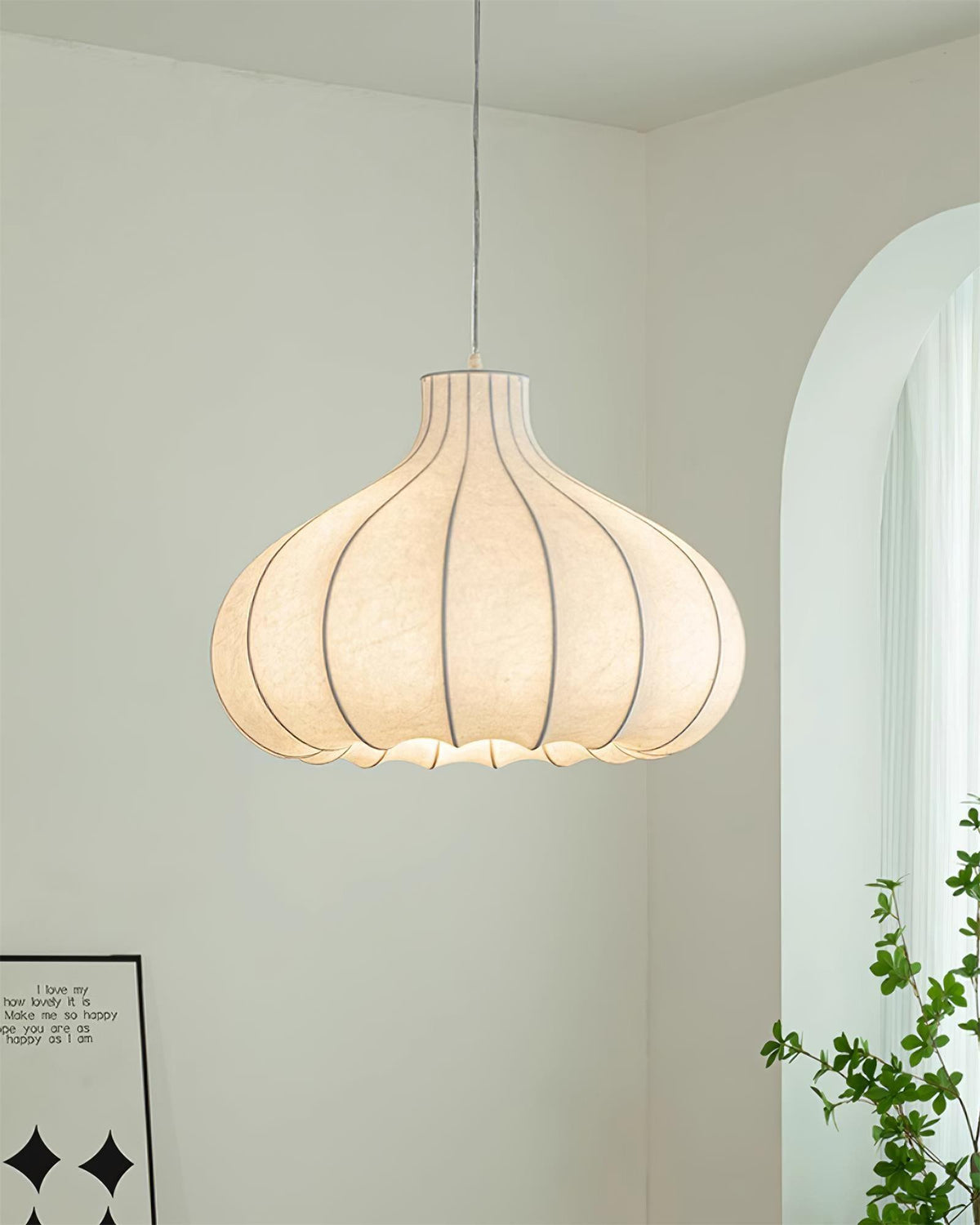 Zinnia Suspension en Tissu Vintage - Neutralighting