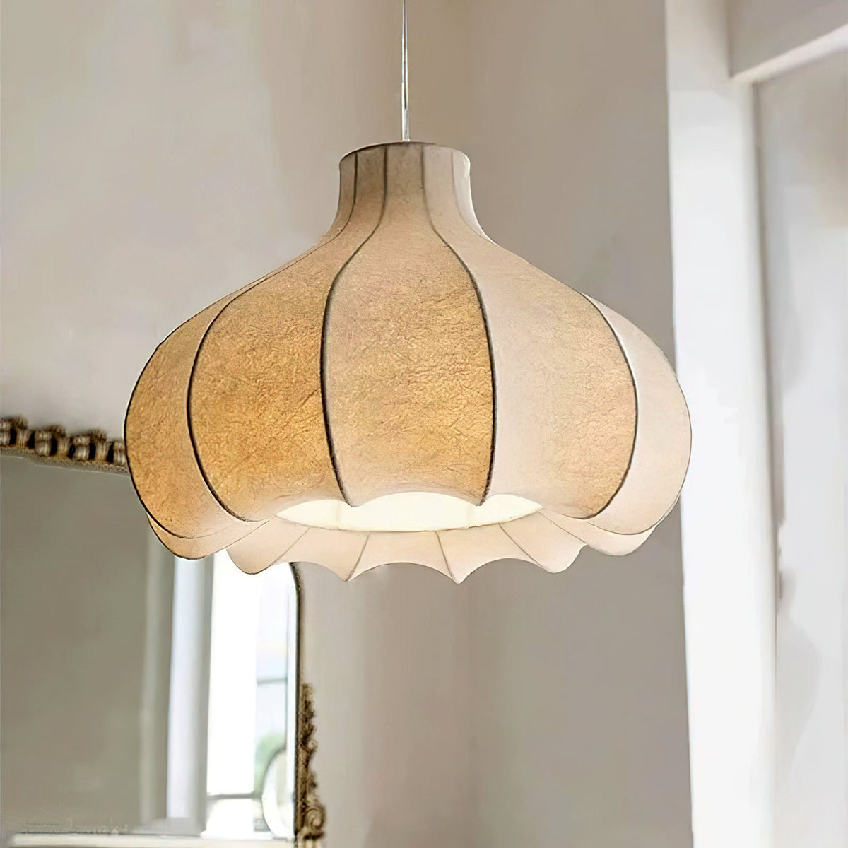 Zinnia Suspension en Tissu Vintage - Neutralighting