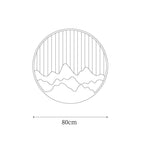 Mountain Wall Lamp Outdoor Circular Silhouette - Neutralighting