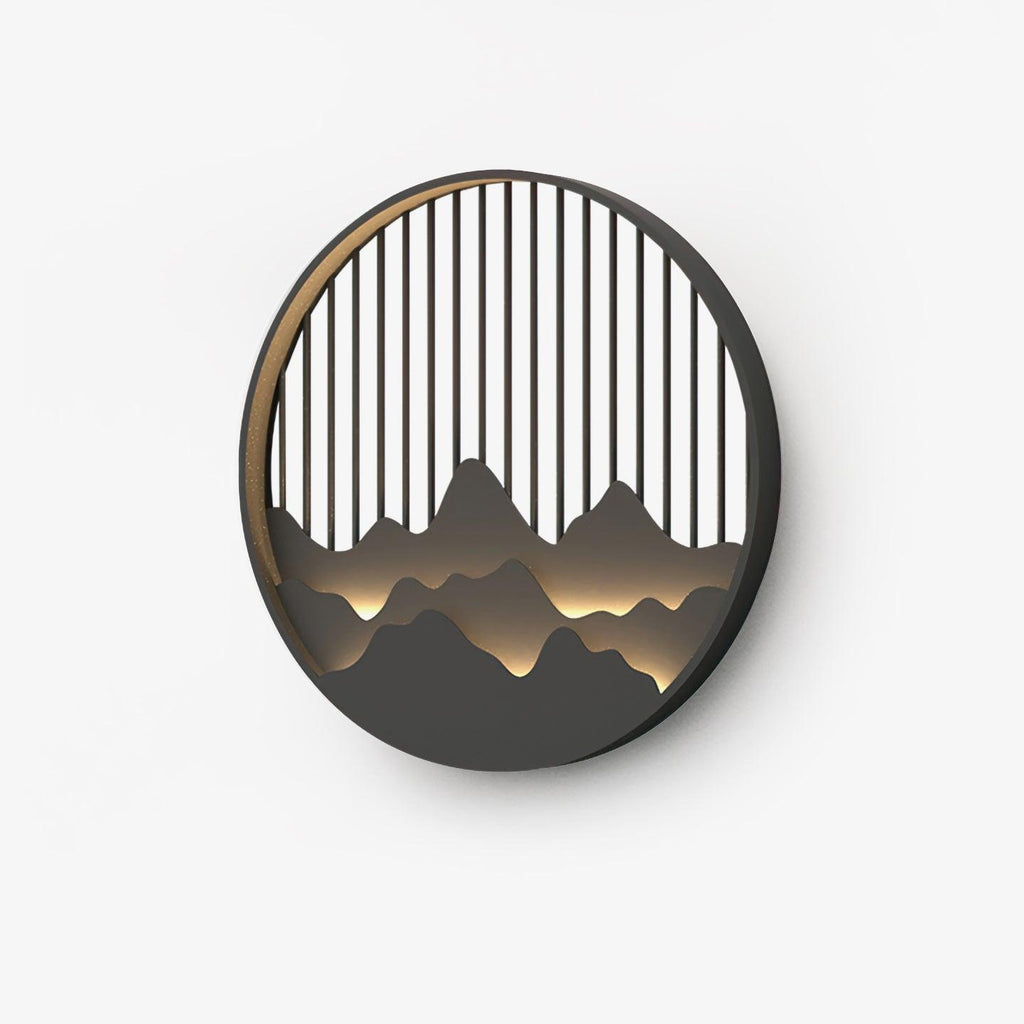 Sumi Applique Murale Circulaire Montagne - Neutralighting
