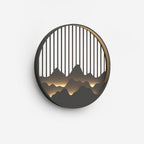 Mountain Wall Lamp Outdoor Circular Silhouette - Neutralighting