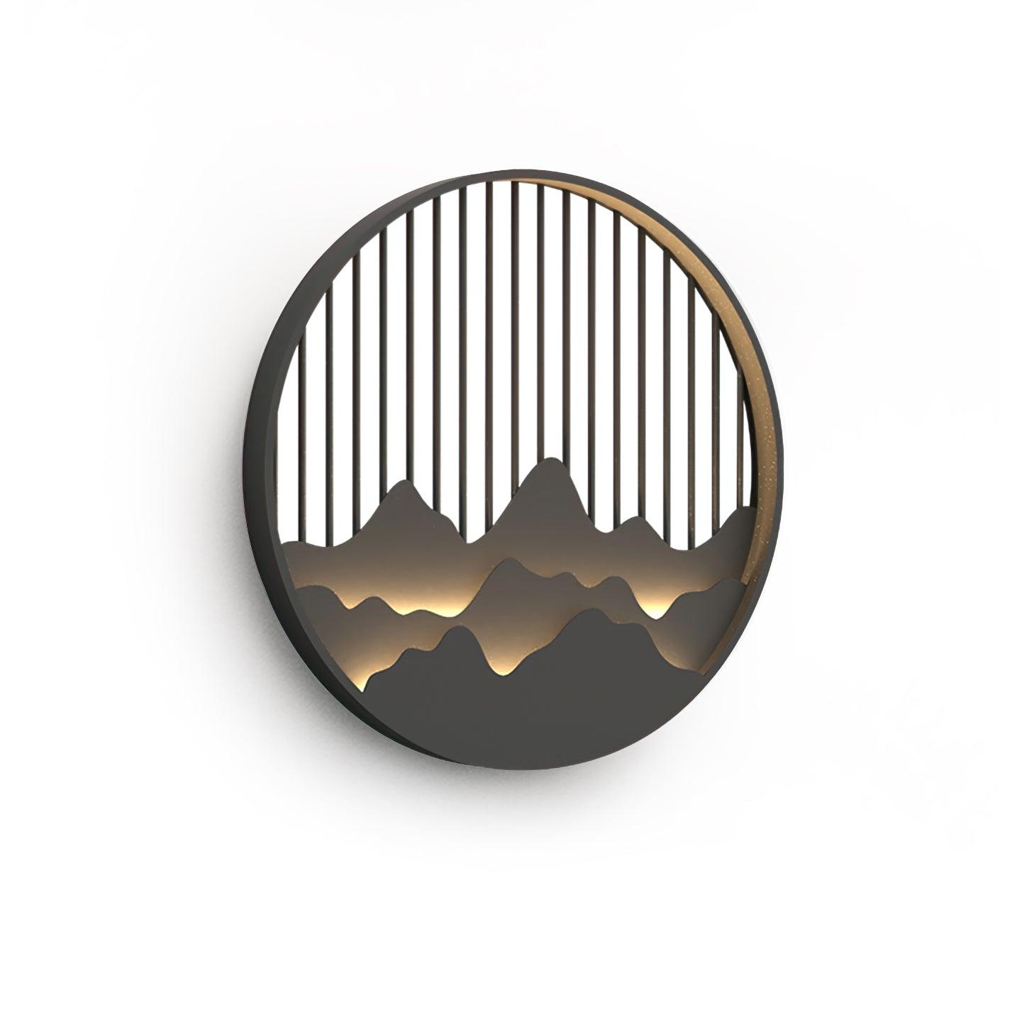 Sumi Applique Murale Circulaire Montagne - Neutralighting