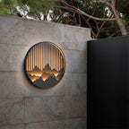 Mountain Wall Lamp Outdoor Circular Silhouette - Neutralighting