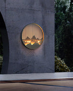 Mountain Wall Lamp Outdoor Circular Silhouette - Neutralighting