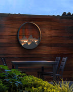 Mountain Wall Lamp Outdoor Circular Silhouette - Neutralighting