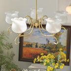 Mullan Lustre Laiton Résine Blanc Or - Neutralighting