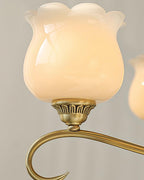 Mullan Lustre Laiton Résine Blanc Or - Neutralighting