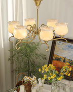 Mullan Lustre Laiton Résine Blanc Or - Neutralighting