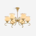 Mullan Lustre Laiton Résine Blanc Or - Neutralighting
