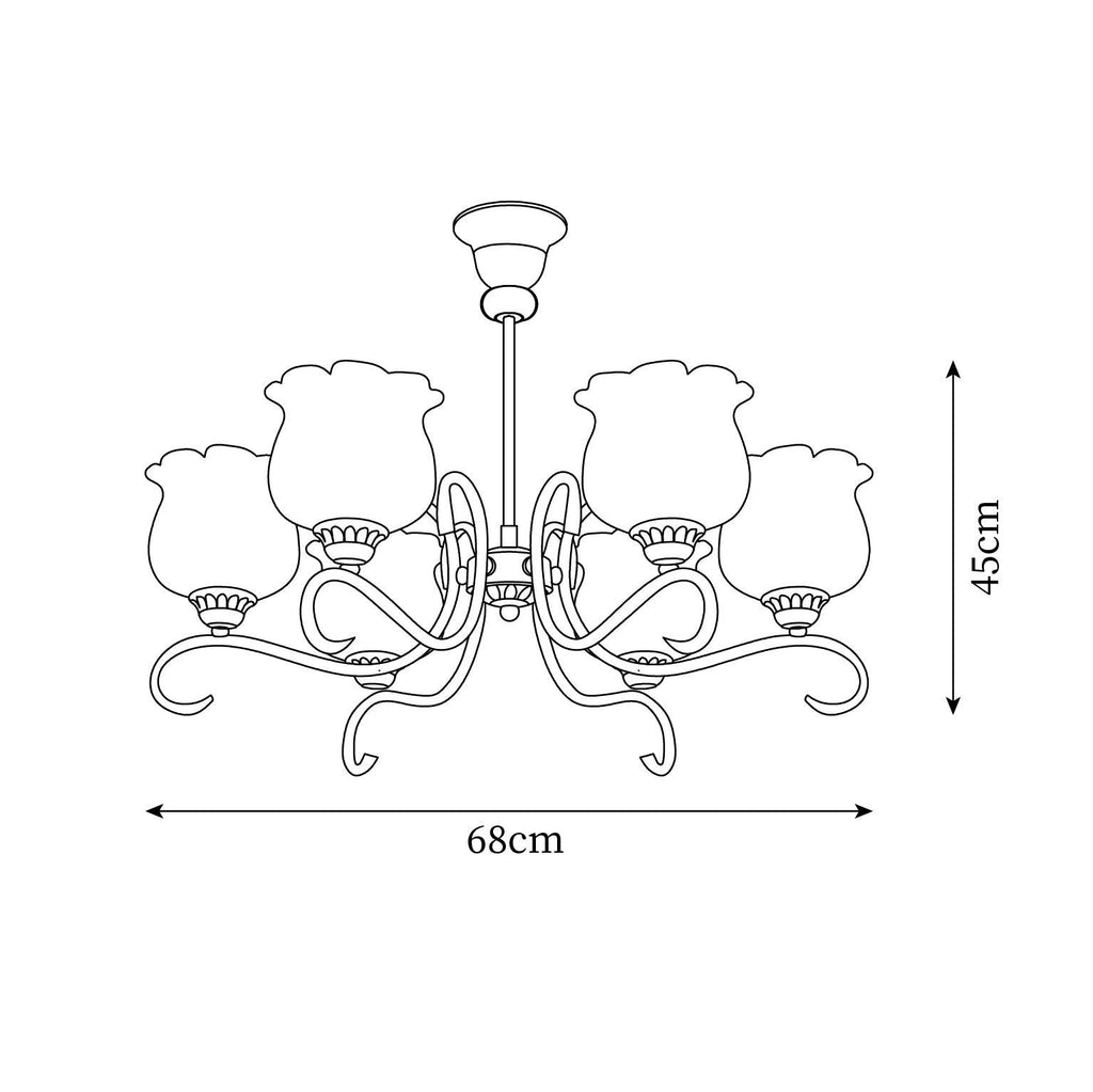Mullan Lustre Laiton Résine Abat-jours Floraux Sculptural - Neutralighting