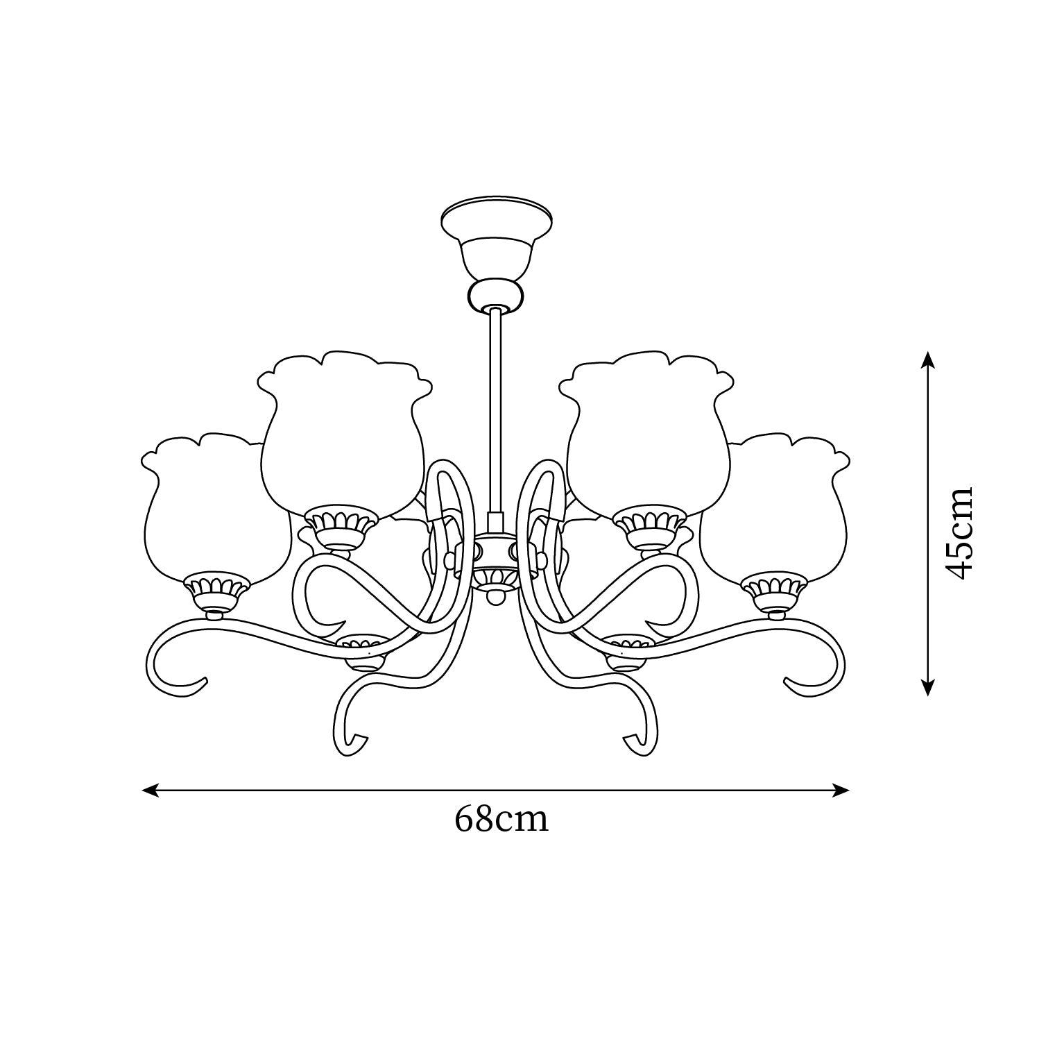Mullan Lustre Laiton Résine Blanc Or - Neutralighting
