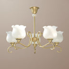 Mullan Lustre Laiton Résine Blanc Or - Neutralighting