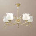 Mullan Lustre Laiton Résine Abat-jours Floraux Sculptural - Neutralighting